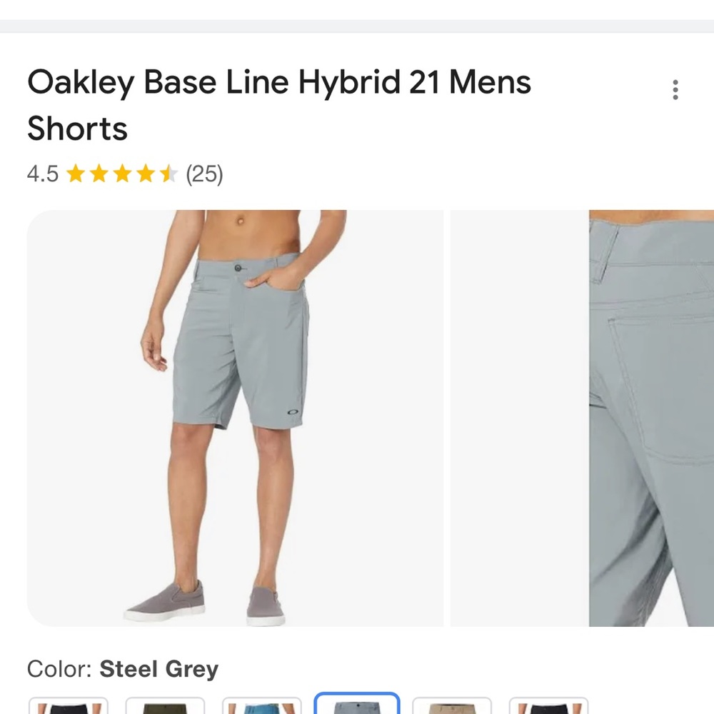 Oakley Mens Baseline Hybrid 21 Golf Shorts